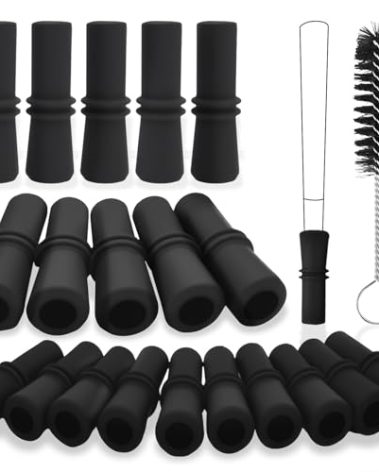 Silicone Filter Tips,Reusable Pre-Rolled Cone Filter Tips Mouthpiece,Great for Hand Roll or King Size Pre Rolled Cone Paper,Pack of 10