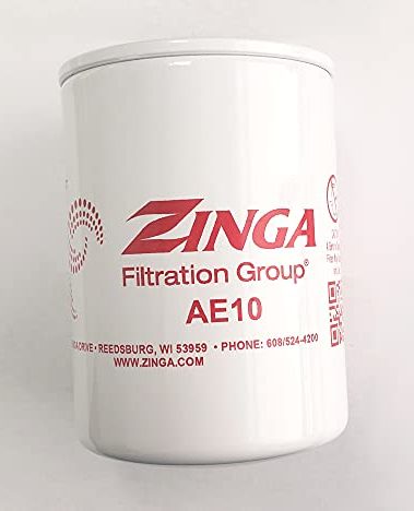 Zinga ZA AE-10 - Zinga Spin on Filter 10 Micron 1'' - 12 Threads 3.8'' Diameter 5.8'' Tall.