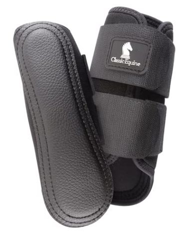 Classic Equine AirWave Classic Splint Boots, Front (Black, Medium)