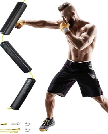 Jukestir® Only Punching Bag with Dynamic Motion. Better Footwork Than Double End Bag, Speed Bag. More Agility Than Heavy Bag. Boxing MMA Equipment. Great Workout for Adult or Teen. Used by Pros.