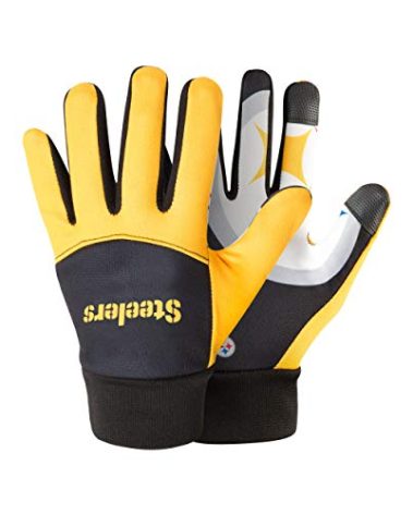 FOCO Pittsburgh Steelers NFL Palm Logo Texting Gloves