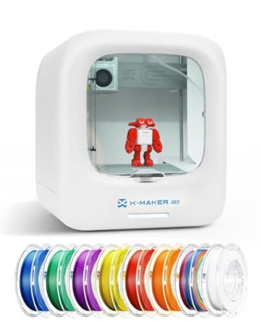 AOSEED 3D Printer for Kids, Beginner 3D Printer with 8 PLA Filament Set, Huge Toy Library & Modify, Wi-Fi & App Control, Create STEM Toys, High Precision, W/ 15+ Mini 3D Design Module, X-Maker Joy