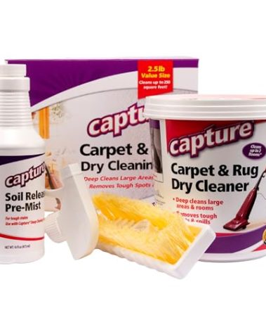 Capture Carpet Total Care Kit 250 - Home Couch and Upholstery, Car Rug, Dogs & Cats Pet Carpet Cleaner Solution - Strength Odor Eliminator, Stains Spot Remover, Non Liquid & No Harsh Chemical