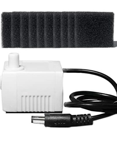 Aerogarden Replacement Pump Compatible with Harvest Bounty Farm Extra Ultra all models, Pump replacement model #200623, Included Extra 10 Pump Filters