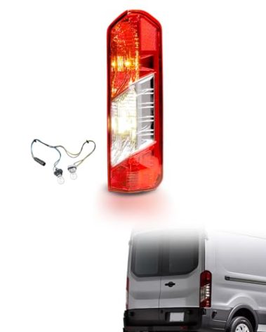 Tail Light Assembly Compatible with 2015-2025 Ford Transit 250 350 150 350HD-Bulbs and Wires Included, Right Passenger Side Taillight Replace CK4Z13404K/F02801242C (Not for DRW)