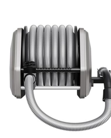 Giraffe Tools Vacuum Hose Extension Reel with 30FT Hose, 1-1/4'' Wall Mount Vacuum Hose Reel, Suitable for Diameter 32mm Wet Dry Vacuums