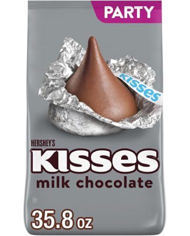 HERSHEY'S KISSES Milk Chocolate Candy Party Pack, 35.8 oz