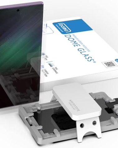 DOME GLASS Whitestone for Galaxy S23 Ultra [Perfect full coverage] Tempered glass screen protector with UV lamp [2pack]