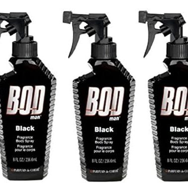 Bod Man - Mens Body Spray - Black - Pack of 3
