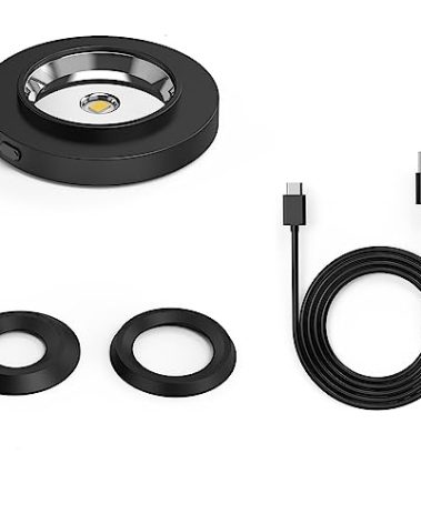 Solar Watch Fast Charger-Watch Solar Charger Metal Base, 9 Hours Timing Off,Fast Heat Dissipation, Solar Power Portable Charger, Suitable for Casio/Citizen/Seiko/Garmin Solar Watch Rounkin (Black)