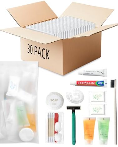 Hygiene Kit Bulk, Individually Packed, The Convenience Kit Bulk Is Fully Equipped And Clean And Hygienic, Convenience Kits Suitable For Hotel, Home, Camping, Travel (30 Sets)