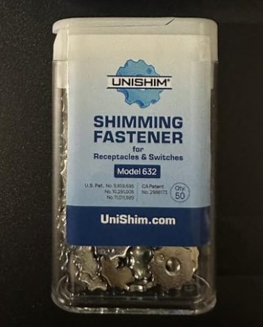 Unishim - Adjustable Outlet Spacer 50pk