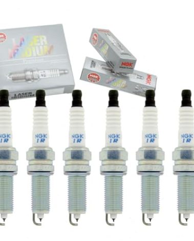 6 pc NGK Laser Iridium Spark Plugs compatible with Dodge Grand Caravan 3.6L V6 2011-2020