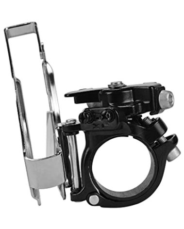 Front Bike Derailleurs 3 Speed Clamp On Front Derailleurs Compatible with top or Bottom Routing for Mountain Bike Road Bicycle MTB BMX with Adjust Clamp Size 31.8mm 34.9mm