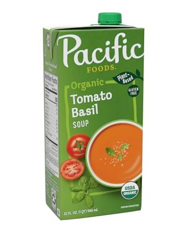 Pacific Foods Organic Tomato Basil Soup, 32 oz Carton