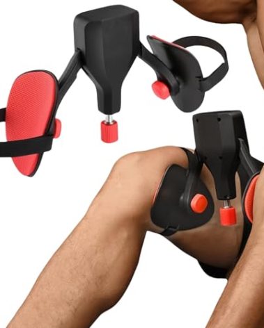 Adjustable Kegel Master Trainer with Resistance Bands - Pelvic Floor, Thigh, and Hip Trainer for Men and Women, 22-77lbs Resistance, Ergonomic Home and Office Fitness Device. (Black)