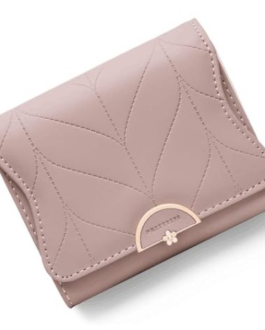 RNIEGA Leather Small Womens Wallet RFID Blocking Bifold Card Holder Cute Wallet for Woman with Zipper Coin Pocket