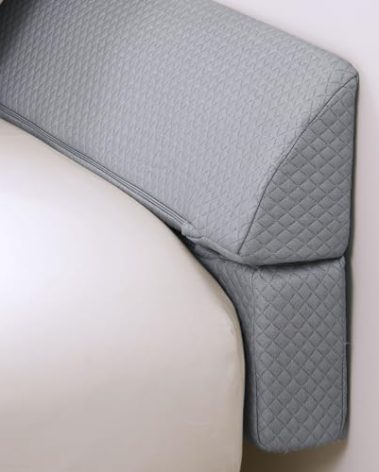 HOMBYS Wedge Pillow Headboard for Bed Gap,Foldable Bed Wedge Gap Filler Queen Size,Matterss Gap Filler,Multi Functional Bed Crack Pillow, Fill The Gap (0-7") Between Your Headboard and Mattress