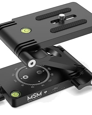 Z Flex Tilt Tripod Head - Flexible Angle Pan & Tilt Head/Universal Multiway Camera Tripod Connecting to Monopod Slider Rail Stabilizer Gimbal|Compact Folding Z Bracket Mount Fits Most DSLR Camera