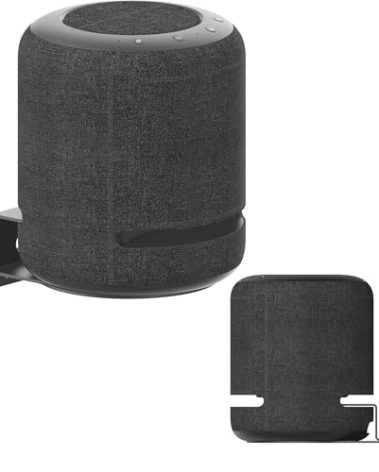 Alloery Wall-Mounted Speaker Stand Compatible with Echo Studio and All Suitable Sized Speakers Such as Sonos Era 100,Homepod and TREBLAB HD-360