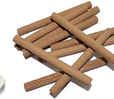 Natural Sandalwood Dhop Incense Sticks Dhoop Sticks Handmade Hand-Rolled with Holder 240Gm (80 Sticks) Approx,
