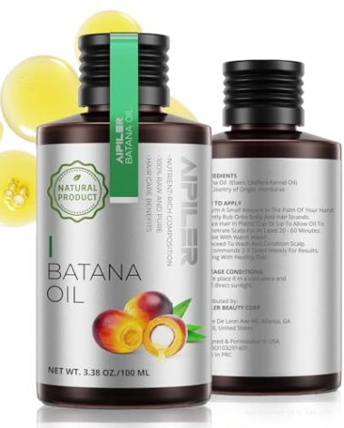AIPILER Organic Batana Oil for Hair Strengthening: Unrefined Treatment for Curly/Coily/Wavy Hair
