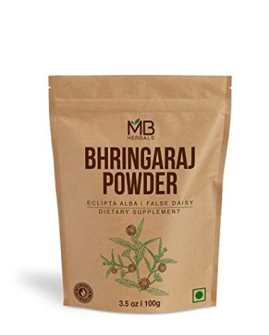 MB Herbals Pure Bhringraj Powder 100 Grams | Pure Bhringaraj Eclipta Alba Powder | Hair Care