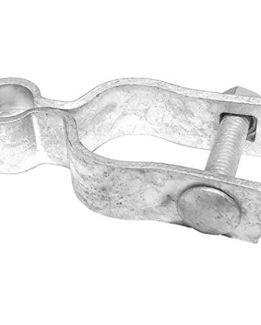 Jake Sales 1-5/8inches Chain Link Fence Gate Frame Hinge - Use for 1-5/8inches Outside Diameter Post/Pipe - Galvanized Chain Link Post Gate Frame Hinge - Nut/Bolt Included for Hinge