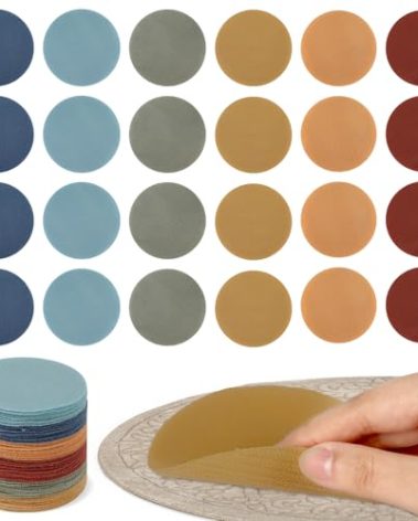 48Pcs Circle Carpet Spots for Classroom Seat Position Dots Removable Floor Makers for School Rug Decoration Boho Sitting Marks for Preschool Elementary Kindergarten Teachers Supplies