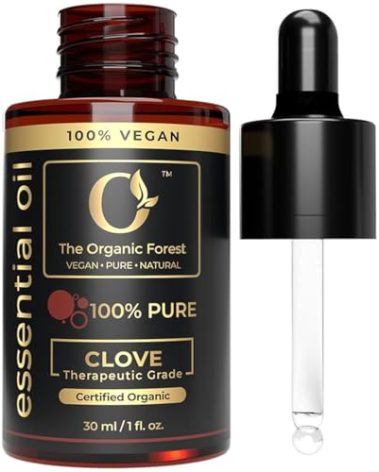 100% Pure & Natural Clove Oil for Hair Care, Oral Care, Aromatherapy and Resistant Support | Strong, Spicy Aroma | Clove Essential Oil Diffuser