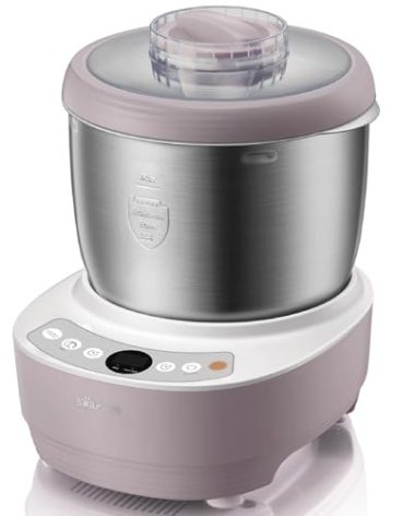 Bear 3.7-Quart Electric Dough Maker with Fermentation Function, Crafted with 304 Stainless Steel for Pizza & Bread Dough, HMJ - A35M1