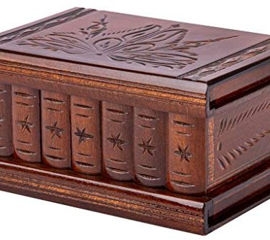 allboxesinoneplace Puzzle Box, Secret Wooden Puzzle Box with Hidden Compartments for Money, Gift Card, Escape Room