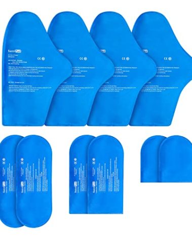 SuzziPad Replacement Ice Gel Packs for Cold Therapy Gloves and Socks(10-Piece Set), L