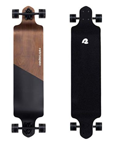 Retrospec Tidal 41-inch Drop-Down Longboard Skateboard Complete 41-Inch