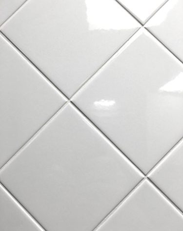 4x4 White Glossy Finish 4 1/4x4 1/4 Ceramic Subway Tile Shower Walls Backsplashes