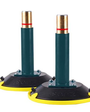 ZUOS A pair of 6" Vertical Vacuum Suction Cup with Metal Handle,Heavy Duty Vertical Hand-held Cups for Flat to Curved Surfaces, Brass Pump with Protective Cover (2 PACK)