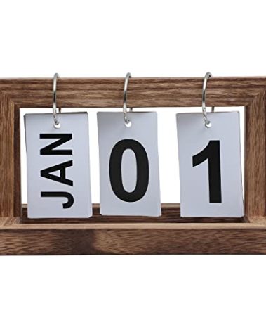 MITREL Desk Calendars for Office Flip Calendar,Perpetual Desktop Calendar 2025 Cute Small Flip Calendar,Memorial Day Recorder,Carbonized Black