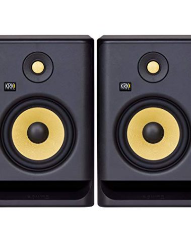 KRK Rokit 7 G4 Studio Monitor Speaker Bundle - Pair, Black