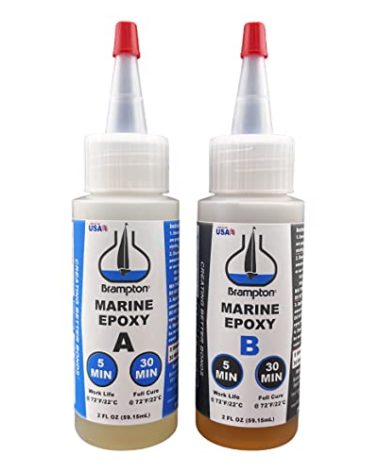 Brampton Marine Epoxy Strong Bonding for Boat Repair - Bonds in 30 Minutes, Water Resistant, 4 Ounces