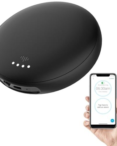 iLuv Smart Shaker, Wireless Shaker for Hearing Impaired & Heavy Sleepers, 20 Alarms, Call & App Alerts, Bluetooth, Rechargable Battery, Auto DST, iOS & Android Compatible