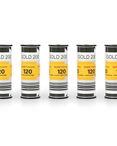 Kodak Professional Gold 200 Color Negative Film (120 Roll Film, 5-Pack)