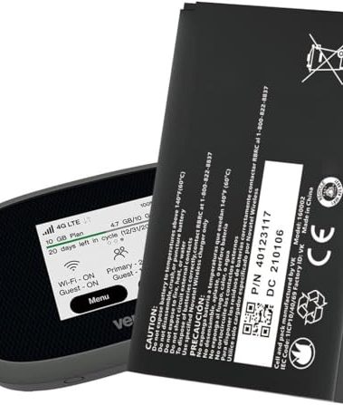 Qoutmcuy Mifi 8800L Battery,5100mAh Upgraded 2025 New Replacment Battery for Novatel Verizon Jetpack MiFi 8800L 7730L P/N 40123117 Mobile WiFi Hotspot