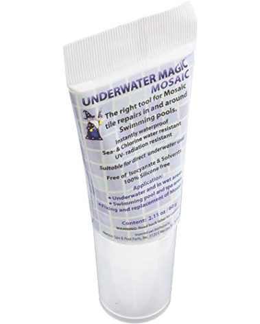 Underwater Magic Sealant, Mosaic, 2.1 oz Tube, White