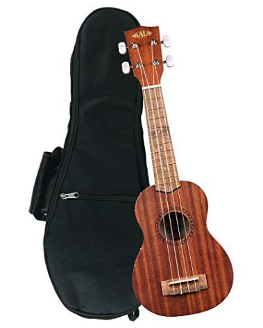 Kala KA-15S Mahogany Soprano Ukulele with Deluxe Gig Bag
