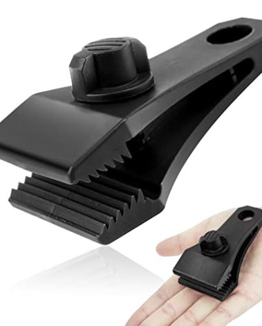 AMURS 30PCS Upgrade Large Tarp Clips Heavy Duty Lock Grip Tarp Clamps Thumb Screw Tent Clamps with 100 Pcs Zip Cable Ties for Swimming Pool Cover Awnings Outdoor Camping Caravan Canopies Car Covers