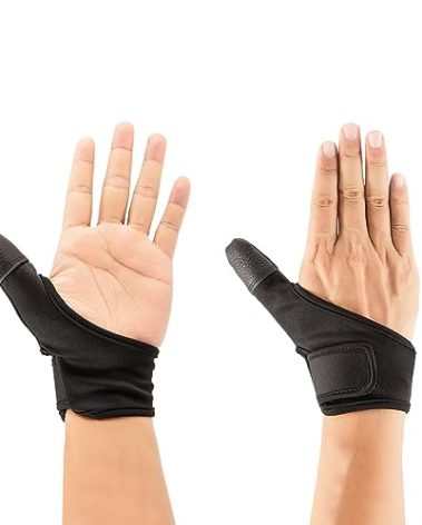 Adult Thumb Guard Habit Stop Thumb Breaker Thumb Cover Thumb Glove to Help Stop Skin Picking Thumb Sucking and Hair Pulling (Black 1)