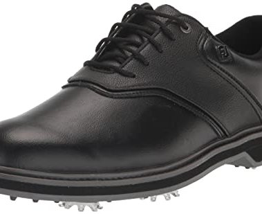 FootJoy Men's FJ Originals Golf Shoe, Black/Black, 11.5 Medium