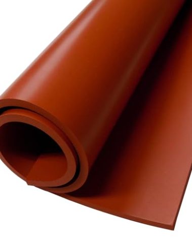 Exactly Rubber Red Commercial Grade Silicone Sheet - 1/8 x 9” x 36” 60A Durometer, Made in The USA