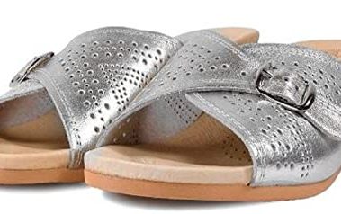 Worishofer Women's 251 Sandal, Silver,38 EU / 8 B(M) US