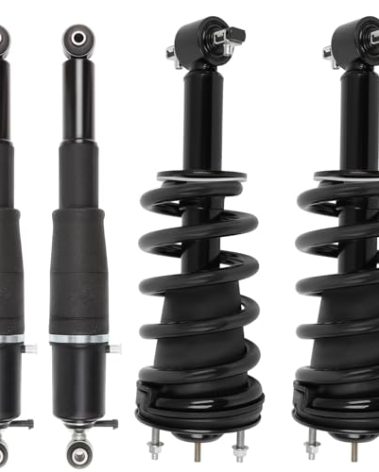 TFGCSG Front and Rear Air Suspension Shocks Absorber Struts for Cadillac for Escalade 2007-2013 for Cadillac for Escalade ESV 2007-2012 for Cadillac for Escalade EXT 2007-2012 15886465 1590949
